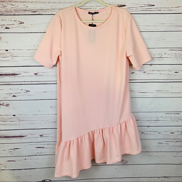 blush shift dress